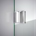 DreamLine Unidoor Lux 43 in. W x 72 in. H Fully Frameless Hinged Shower Door with L-Bar in Brushed Nickel - SHDR-23437200-04 - B07H6R4DVV